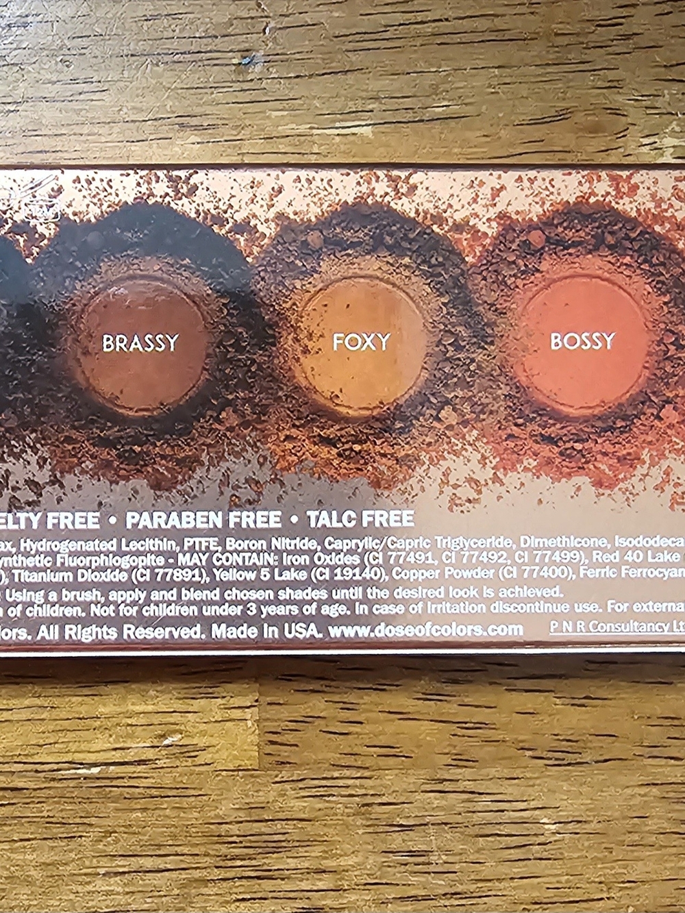 Dose of Colors Eyeshadow Palette shade Sassy Siennas
